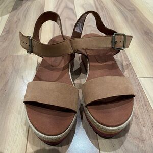 Suede Timberland Ortholite platform sandals